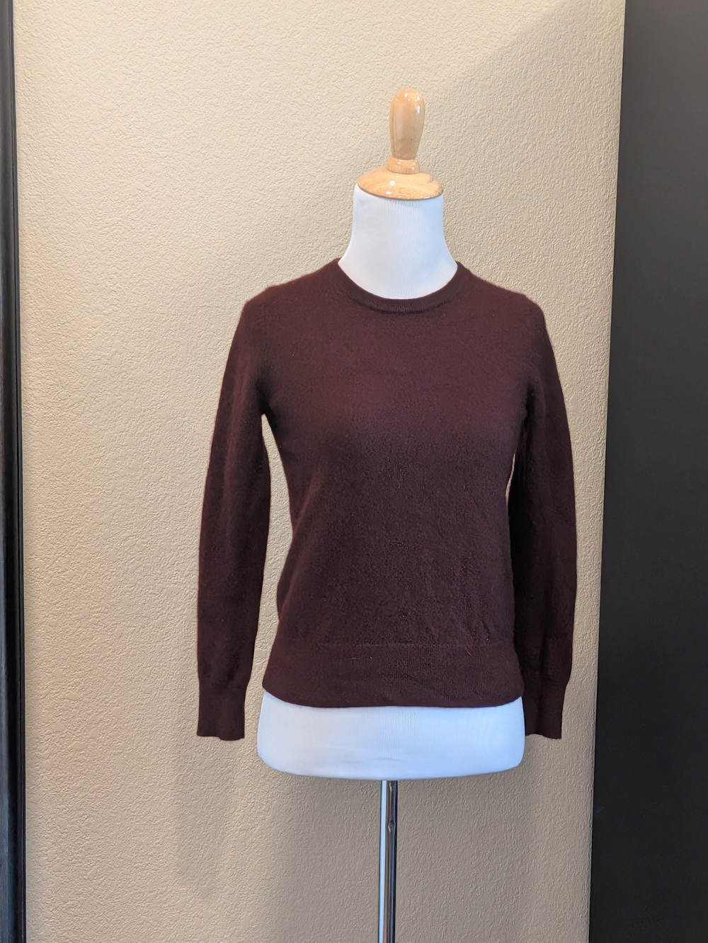 Quince Women's Crewneck Sweater Burgundy XS